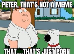 Peter, that's not a meme. Meme Template