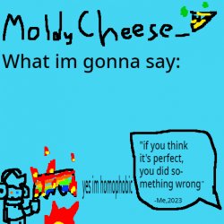 moldycheese announcement template Meme Template