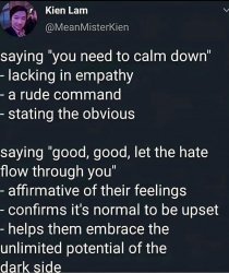 Good good let the hate flow through you Meme Template