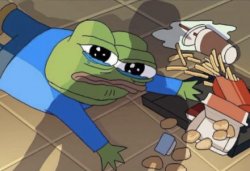 Pepe on the ground Meme Template