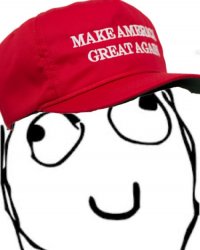 MAGA derp rage face Meme Template