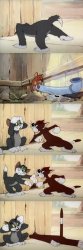 Tom and Jerry hole meme. Meme Template