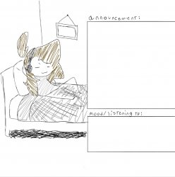 lonleychickennuggets announcment template Meme Template
