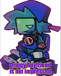 Drippy boyfriend is not impressed V2 Meme Template