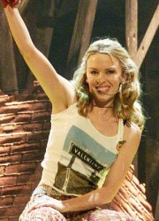 Kylie Minogue waving Meme Template