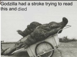 Godzilla (censored) Meme Template