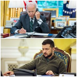 Biden Zelensky Meme Template