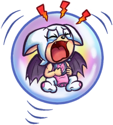 baby Rouge Crying in the Bubble Meme Template