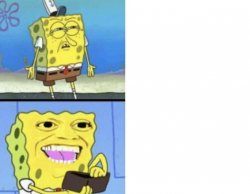 SPONGEBOB NO THE SPONGEBOB TAKE MY MONEY Meme Template