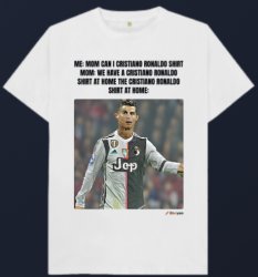 Cristiano Ronaldo shirt Meme Template