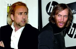 Nicolas Cage David Guetta Meme Template