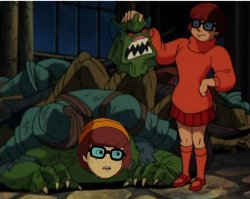 VELMA UNMASKS THE MONSTER & IT'S VELMA Meme Template