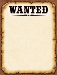 Wanted Poster blank template JPP Meme Template