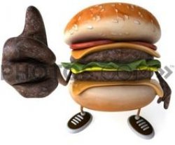 burger doing thumbs up Meme Template