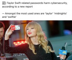 Taylor Swift passwords Meme Template