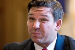 Ron DeSantis, overcome by his own stupidity Meme Template