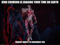 King Crimson You Should Erase Yourself Meme Template