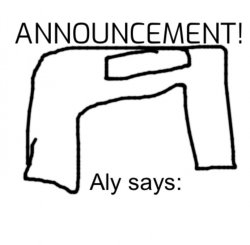 alyanimations' Announcement Board Meme Template