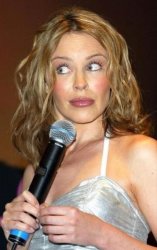 Kylie Minogue quizzical look Meme Template