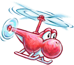 Red Helicopter Yoshi Meme Template