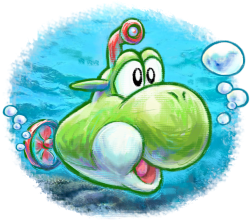 Green Submarine Yoshi Meme Template