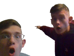 Corrupt IRL Twins but it's the Wojack Point Meme Template
