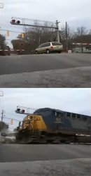 A Train Hits A Mini-Van Meme Template