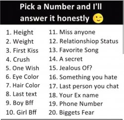 Pick a number Meme Template