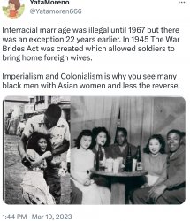 Interracial marriage was illegal until 1967 (55 years ago) but t Meme Template