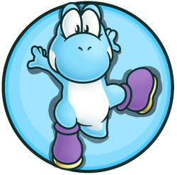 Light Blue Yoshi (Cyan Yoshi) Meme Template