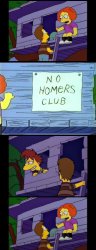 No Homers Club Four Panels Meme Template