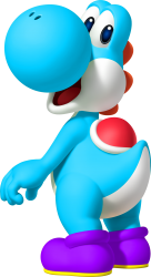 Light Blue Yoshi (Cyan Yoshi) Meme Template