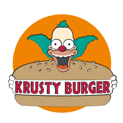 Krusty Burger Logo Meme Template