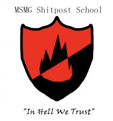 MSMG Shitpost School Logo Meme Template