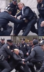 Trump Arrested Meme Template