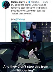 The Batman Killing Joke controversy Meme Template