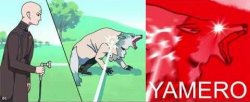 Yamero Wolf Meme Template