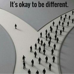 It's okay to be different Meme Template