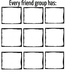 Every friend Group Has Meme Template