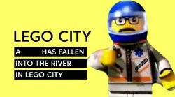 a X fell in a river in lego city Meme Template