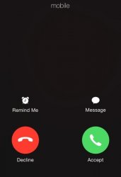 Fake incoming call Meme Template