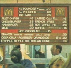 McDonalds in 1973 Meme Template