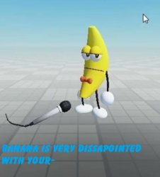 Banana is very dissapointed with your- Meme Template