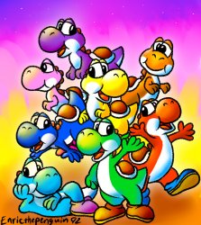Yoshi and his friends! Meme Template