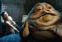 Leia Choking Jabba Meme Template