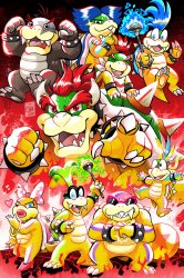 Bowser and the Koopalings Meme Template