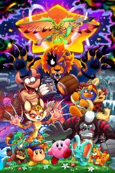 Kirby VS. The Beast Pack poster Meme Template