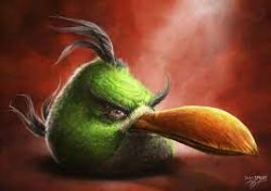 Green Angry Bird Meme Template