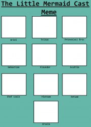 the little mermaid cast Meme Template