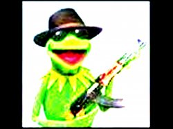 ak47 kermit Meme Template